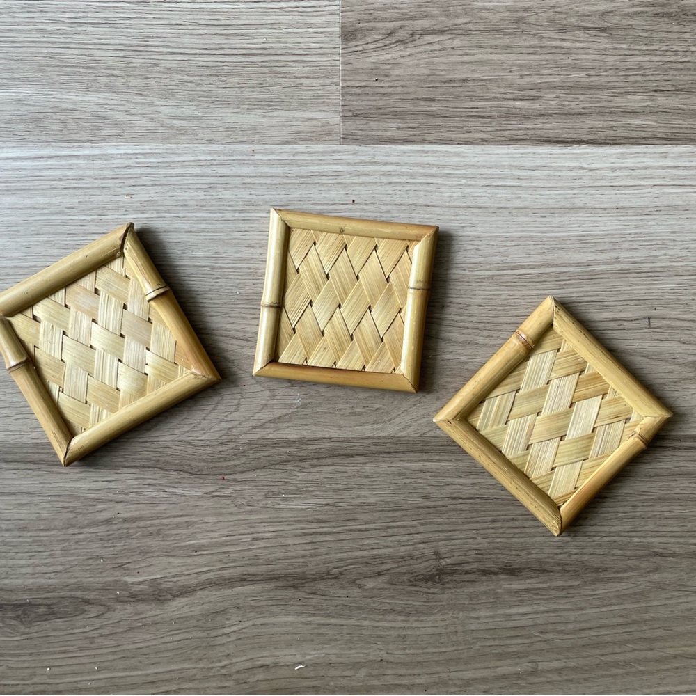 Bamboo Coasters Set